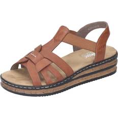 Rieker 41 - Bruna - Dam Sandaler Rieker Damer 62918 sandal, BRUN