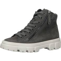 Paul Green Dame Støvler Paul Green Nubuck Snøresneaker til Kvinder - Grå