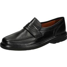 38 ½ - Herren Loafers Sioux Klassische Slipper schwarz Peru