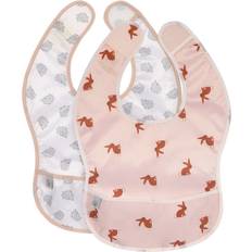 Cura del Bambino Lässig Lightweight Bib 2pcs Little Forest Rabbit