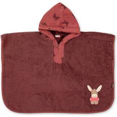 Rosso Asciugamani per bambini Sterntaler Poncho da bagno Emmily rosso scuro