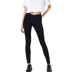 Damen - One Size Jeans Noisy May Allie Low Waist Skinny Fit - Black