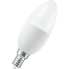 LEDVANCE 4058075778559 LED (monochrome) EEC F (A G) E14 Candle shape 4.9 W = 40 W Warm white (Ø x H) 39 mm x 39 mm 1 pc(s)