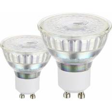 GU10 Lampade LED saldi Eglo Led GU10 set di 2 lampadine, 2 spot con riflettore 3 Watt ciascuno (equivalente a 36 Watt) 240 Lumen, illuminante bianco caldo, 3000k, lampadina ø 5