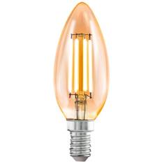 E14 LED Lamps sale Eglo E14 C35 LED Leuchtmittel 270lm 4W 360° 2200K extra-warmweiss amber 35x98mm