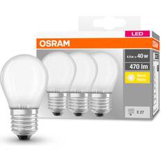 Osram e27 led Osram LED druppel E27 P40 4W 2.700K 470lm mat per3 wit