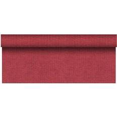 Papstar Nappe, aspect tissu, PV-tissu "ROYAL Collection Plus" 20 m x 1,18 m bordeaux