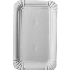 Papstar pure Assiette carré jetable blanc (pack de 250)