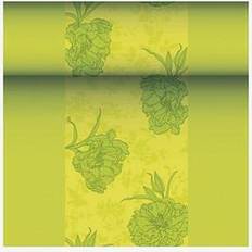 Vert Nappes Papstar Chemin de table, aspect tissu, PV-tissu "ROYAL Collection" 24 m x 40 cm vert "Thalia"