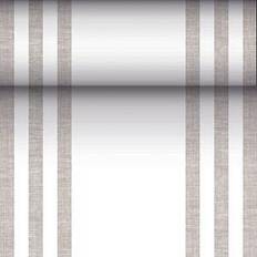 Papstar Chemin de table, aspect tissu, PV-tissu "ROYAL Collection" 24 m x 40 cm gris "Lines"