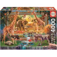 Puslespil 4000 brikker Educa Die Savanne erwacht 4000 Teile Puzzle