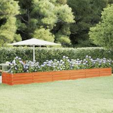 Krukker, Planter & Dyrkning vidaXL Højbed 600 x 80 x 45 cm Cortenstål Rustfarvet Plantekasse