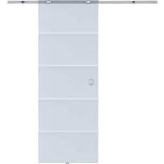 Schiebetüren Homcom B70-004 Schiebetür Klarglas (77.5x205cm)