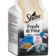 Huisdieren Sheba Tonijn Zalm Fresh Fine Kattenvoer 6 x 50 g