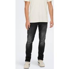 Loom jeans Only & Sons Loom Slim Fit Stretch Jeans Washed Black