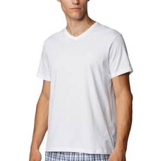 Hugo boss v tshirt HUGO BOSS Relaxed Cotton Fit V-Neck T-shirt White