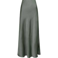 Beste Röcke Neo Noir Vicky Heavy Sateen Skirt - Smoke Green