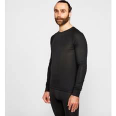 PETER STORM Men's Merino Long Sleeve Baselayer Top, Black