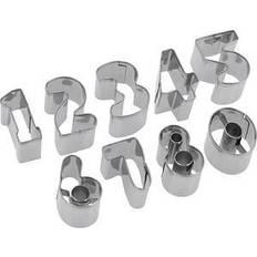 Westmark Set Of 9 Cutters 0 To 9 Stainless Steel Silver Cookie Cutter