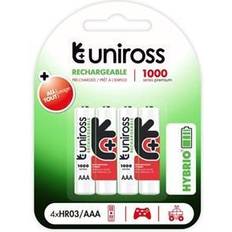 Aaa genopladelige Uniross Uniross AAA 1000 NiMh [Levering: 1-2 dage.]