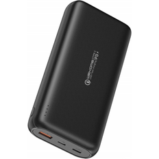 Powerbank qc 20000mah SEROGifon 20000mAh Power Bank PD QC 3.0 18W svart