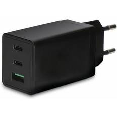 67w laddare Ksix 67w Usb-a/usb-c Charger Svart