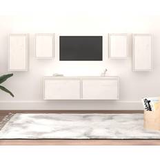 vidaXL tv-skabe 6 dele massivt TV-bord