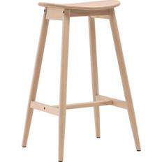 Beige Bar Stools Skånska Möbelhuset VIND Orust Beige Bar Stool 76.5cm