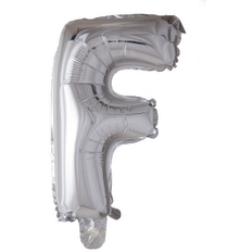 Bogstavballoner Globos Folieballon 16" Bogstavs Ballon Silver F