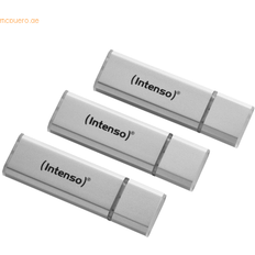 Minneskort & USB-minnen Intenso Aluminium Line 3 x 32 GB USB-minne USB 2.0, silver (trepack)