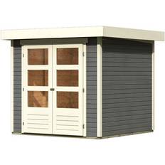 Karibu Woodfeeling Tuinhuis Askola 2 Terragrijs