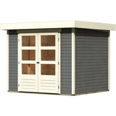 Karibu Woodfeeling Tuinhuis Askola 3 Terragrijs