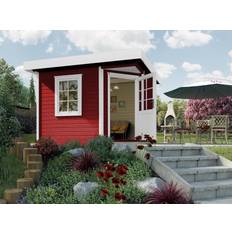 Gartenhäuser Weka Gartenhaus »Komfort Designhaus 213 Plus Gr.1 «, Aufstellmaße (Gebäudefläche )