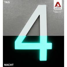 Alpertec Alpertec Hausnummer 4 Selbstklebend Nachtleuchtend
