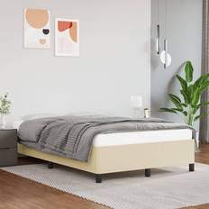 120 cm - Beige Sengerammer vidaXL 120x200 cm Kunstlæder Cremefarvet Sengeramme
