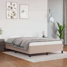 Sängar & Madrasser vidaXL cappuccino 140x200 konstläder Sängram