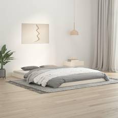 vidaXL Bed Frame without Mattress 140x200 cm White