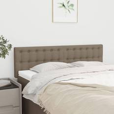 vidaXL Cabeceros 2 Unidades Tela Gris Taupe 72x5x78/88 cm Cabecero