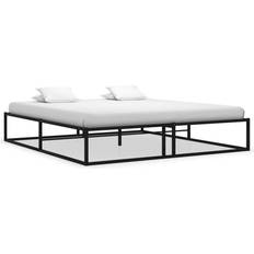 vidaXL Sengestel 160x200 cm Metal Sort Sengeramme