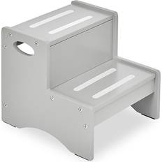 Dream On Me Little Steps Step Stool In Pebble Grey Pebble Grey 1 Step