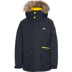 Hidden Zip - Parkas Jackets Trespass Kid's Waterproof Parka Jacket Upbeat - Black (MCJKRATR0011-BLK)