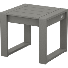 Gray Outdoor Side Tables Polywood EDGE End Outdoor Side Table