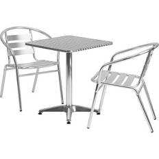 Gray Bistro Sets Flash Furniture Lila 23.5 Square