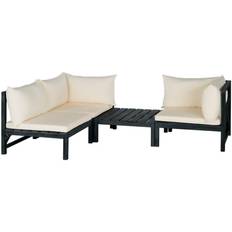 Gray Outdoor Lounge Sets Safavieh Lynwood Collection Outdoor Lounge Set