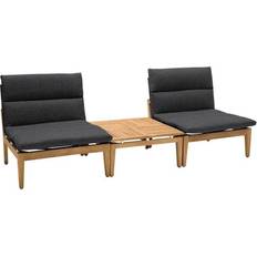 Teak Outdoor Lounge Sets Armen Living Arno Collection Outdoor Lounge Set