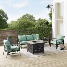 Patio Furniture Crosley Kaplan Mist Oil Outdoor Lounge Set