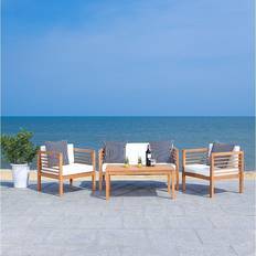 Blue Outdoor Lounge Sets Safavieh Alda Collection PAT7033F Outdoor Lounge Set