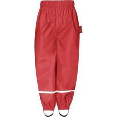 Rouge Pantalons de Pluie Playshoes Fleece-Halbhose rot