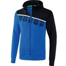 Erima Training Jacket Hoodie - Royal Blue/Black/White