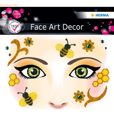 Ambachten Herma 15304 Face Art Stickers Honingbij